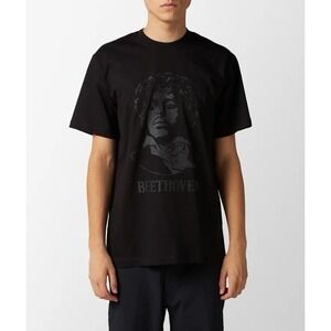 Real Bad Man RBM Beethoven Men's Size Medium T-Shirt Black Organic Cotton Tee